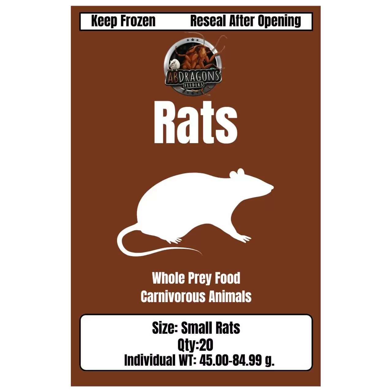 Small Rats (20 Per Bag)