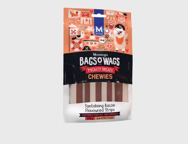 Montego Bags O' Wags Chewies Bacon Strips